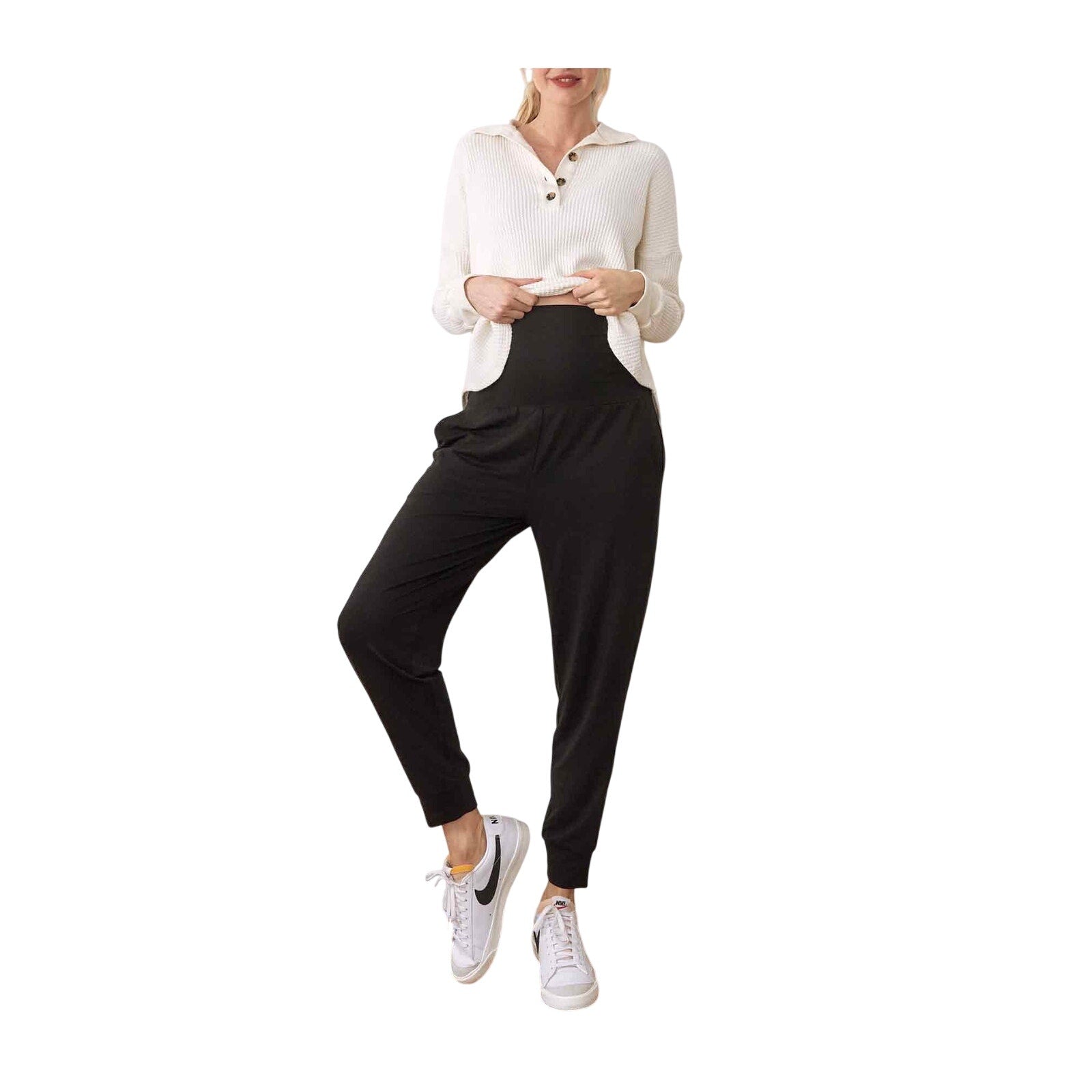 Hatch The Over/Under Black Tencel Easy Pant Size M