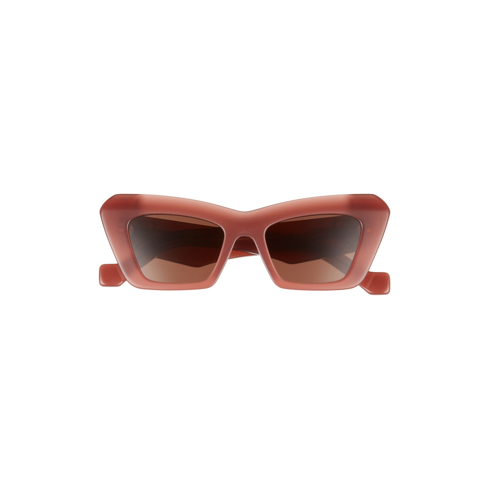 Loewe '50mm' Brown Acetate Cat Eye Sunglasses Size OS