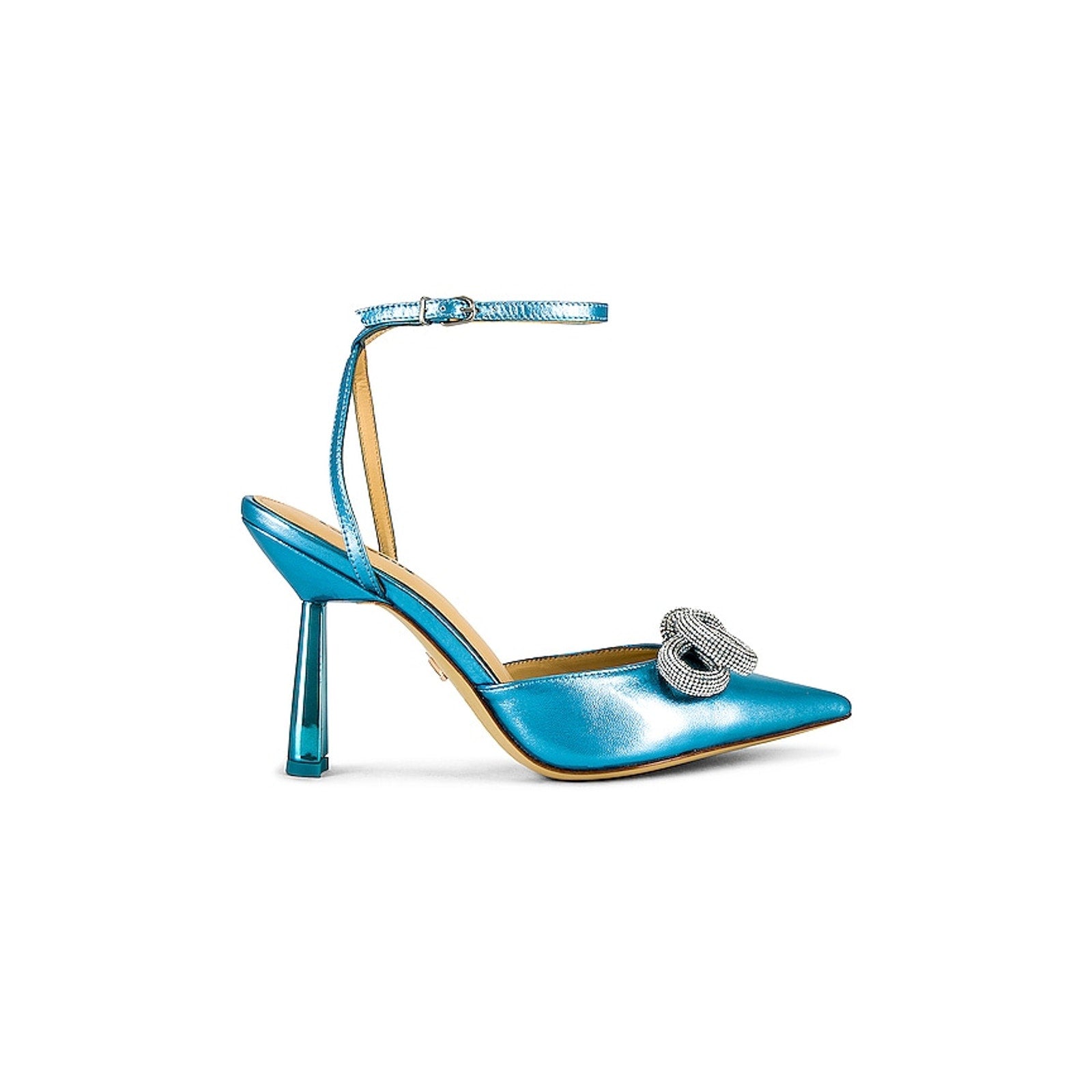Lola Cruz 'Ischia' Blue Leather Heel Size 9 - NWT