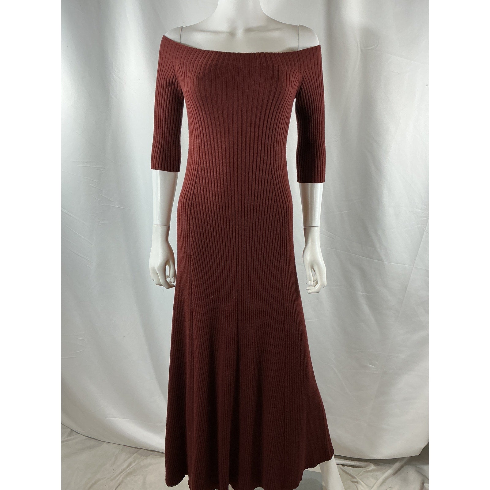 Chlo� Red Wool Maxi Dress Size S