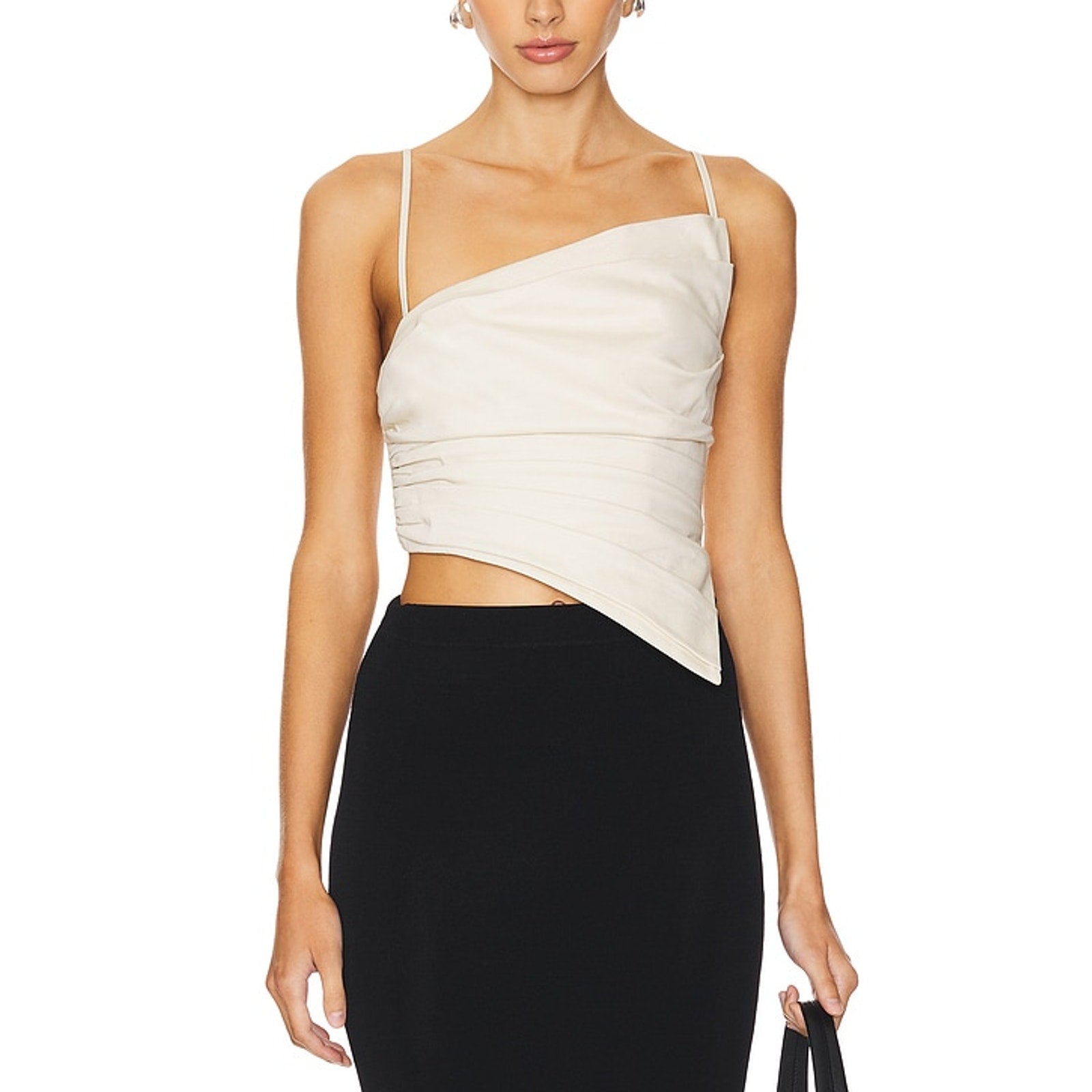 Camila Coelho 'Tashi' Ivory Cotton Top Size M