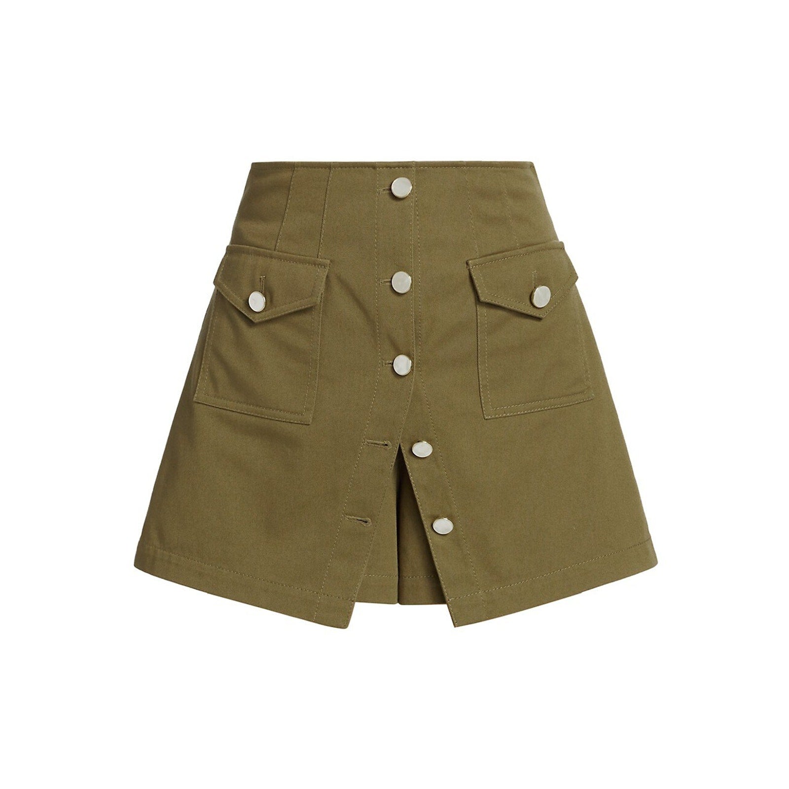 Derek Lam 'Yolie' Green Cotton Cargo Skort Size 00 - NWT