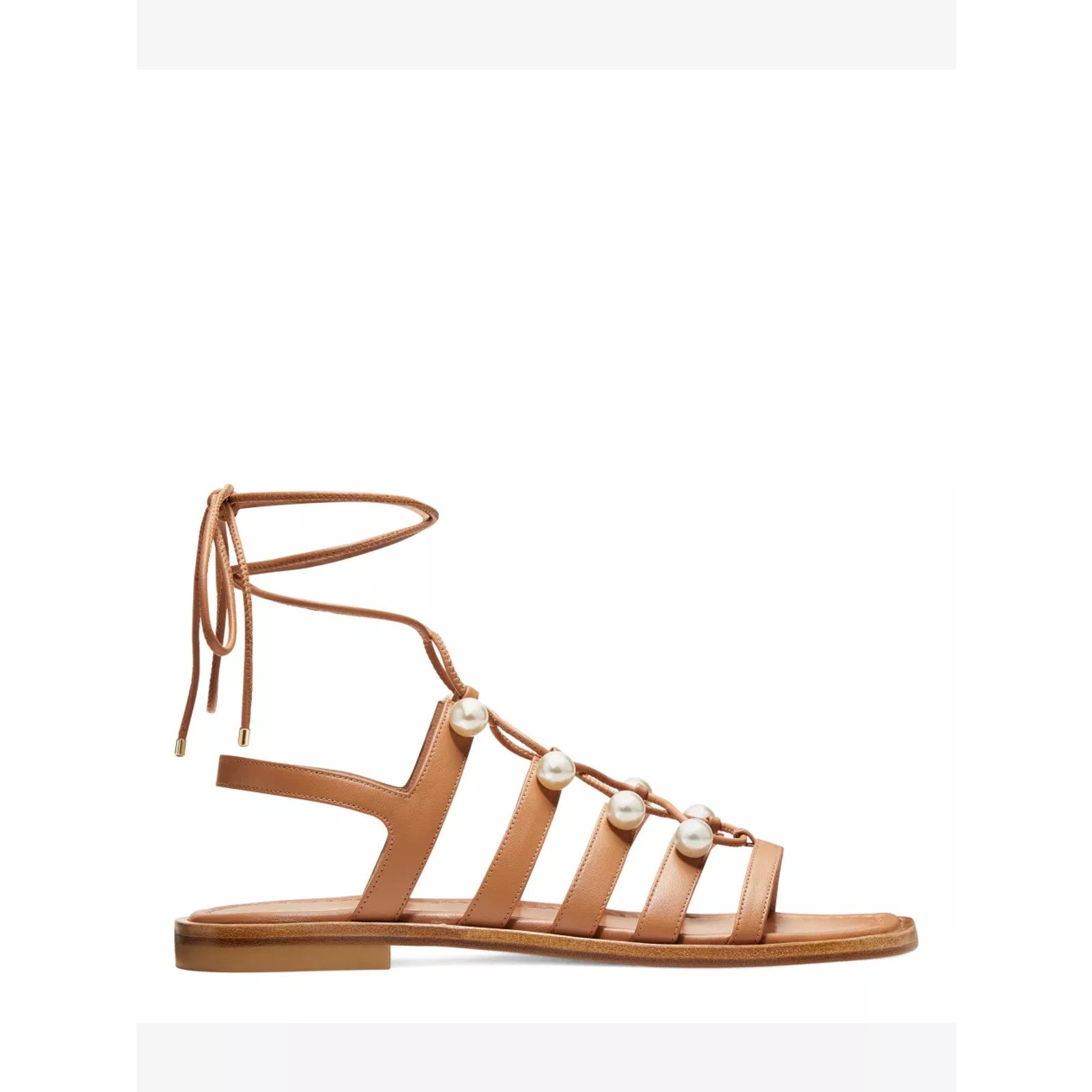 Stuart Weitzman 'Goldie' Brown Lace-Up Size 6