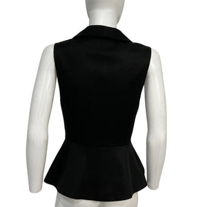 Reformation Tailored Black Oakley Vest Size 2