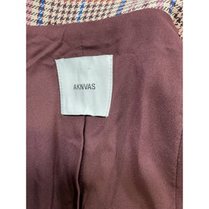 Aknvas 'Valdi' Brown Polyester Blazer Size 2