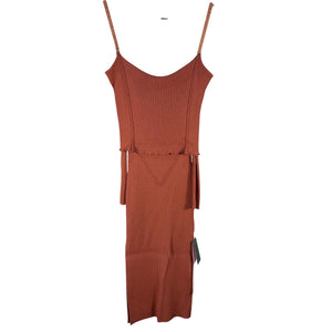 Anna October Elegant Terracotta Vika Midi Dress Size M NWT