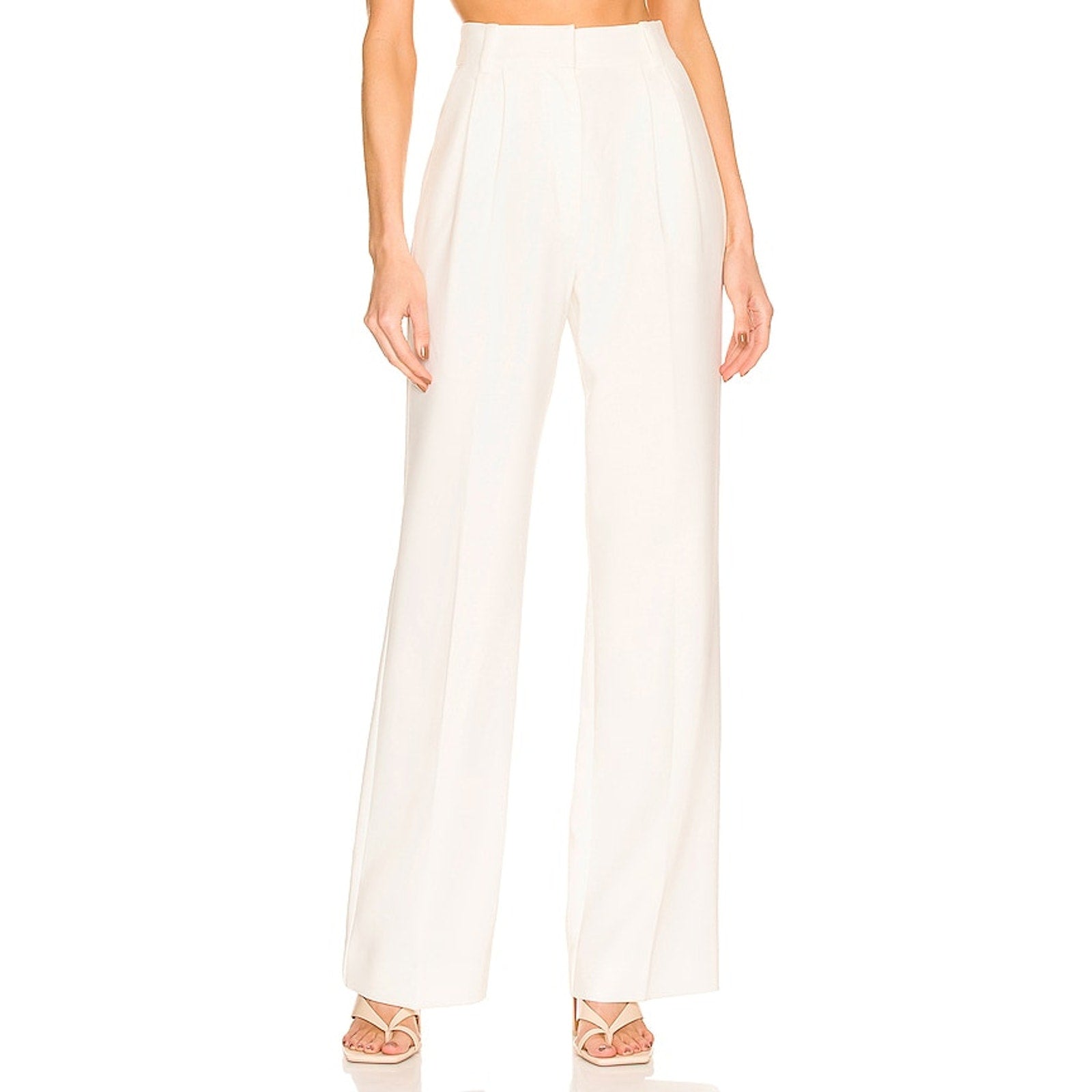 Favorite Daughter 'The Favorite' Ivory Polyester Pant Size 8