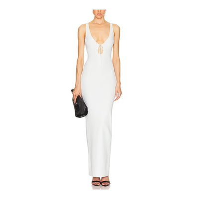 Helsa 'Teva' White Viscose Knit Dress Size XS