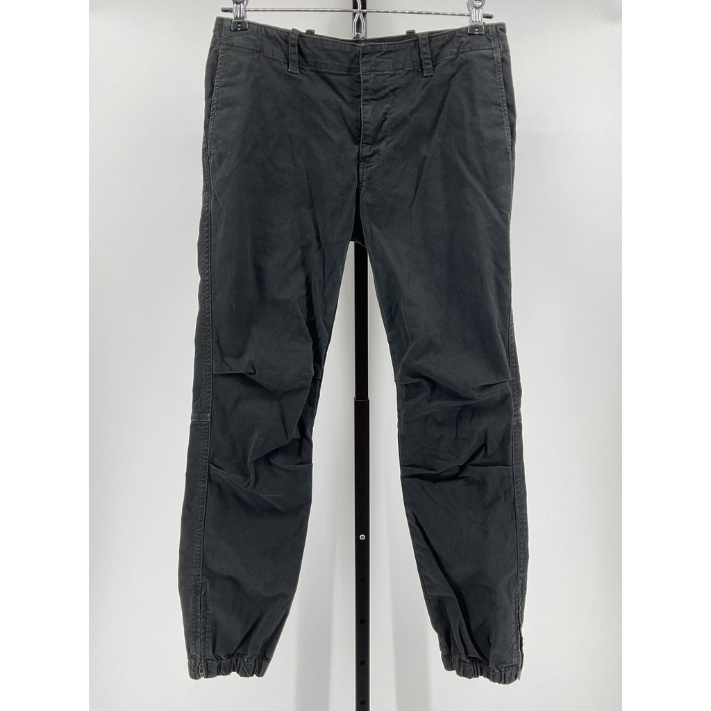 Nili Lotan French Black Cotton Military Pant Size 2