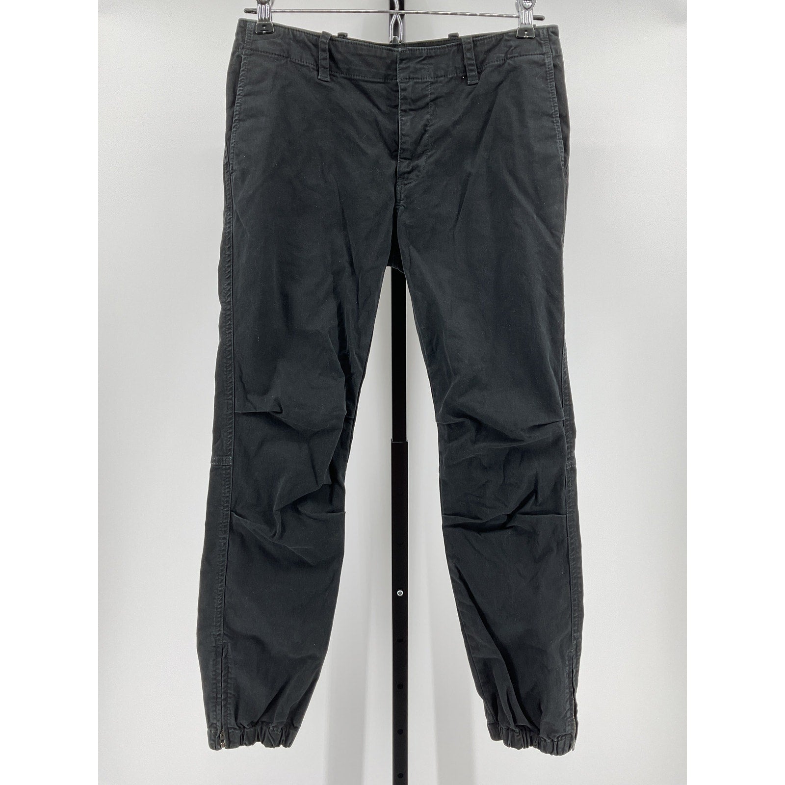 Nili Lotan French Black Cotton Military Pant Size 2