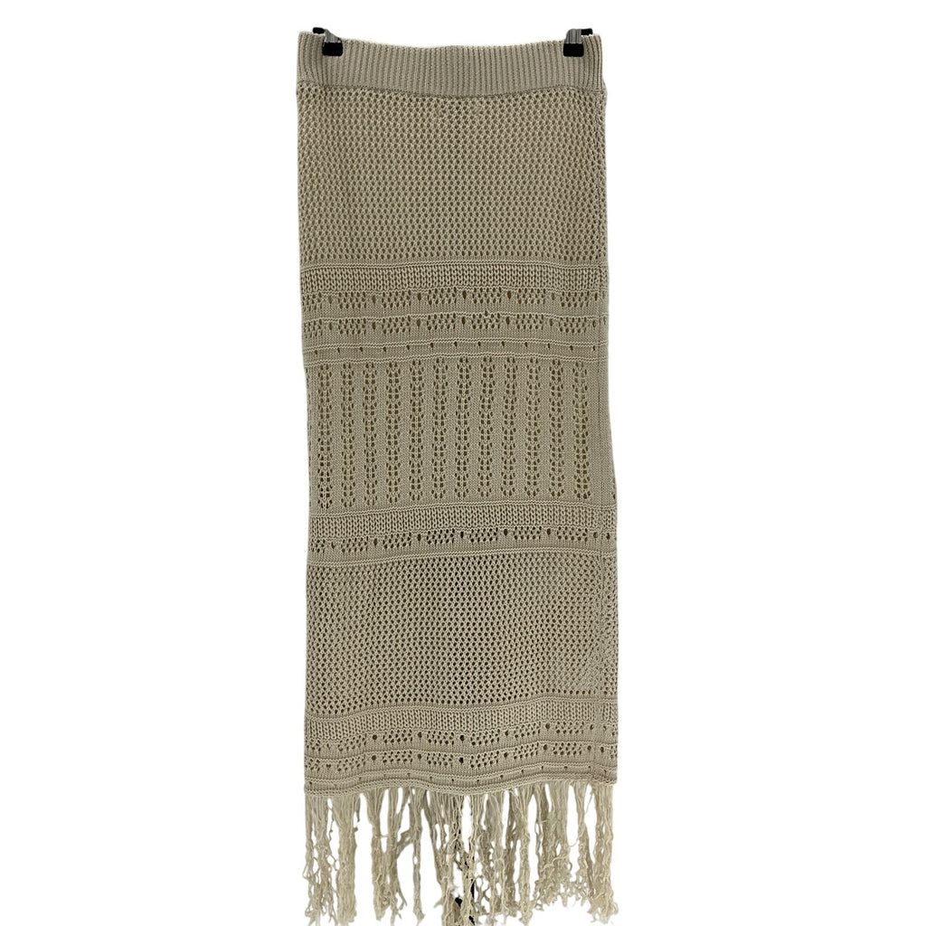 Line & Dot 'Calypso' Beige Polyester Maxi Skirt Size S