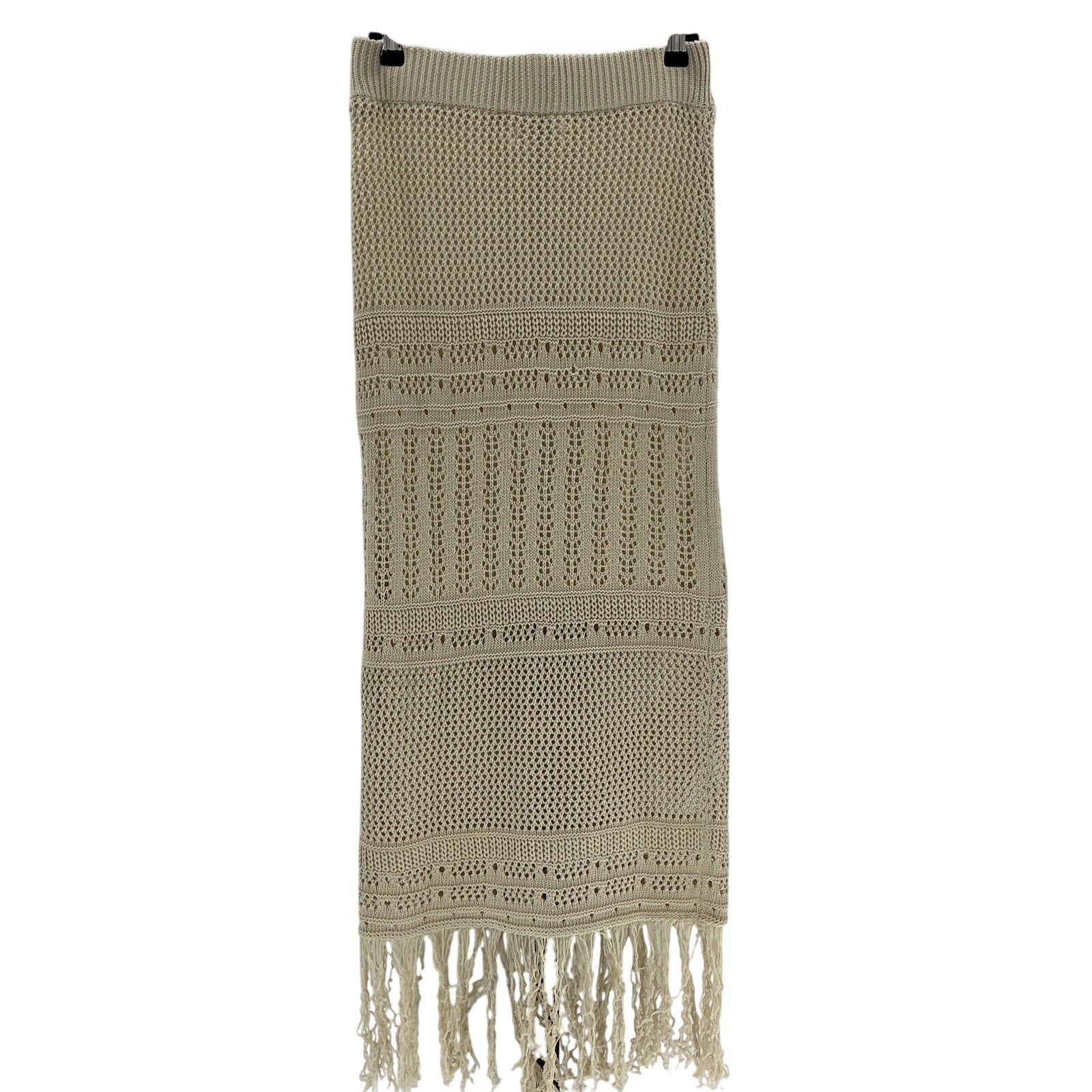 Line & Dot 'Calypso' Beige Polyester Maxi Skirt Size S