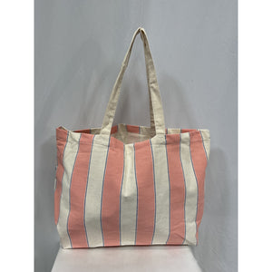 Sézane Pink Canvas Tote Bag