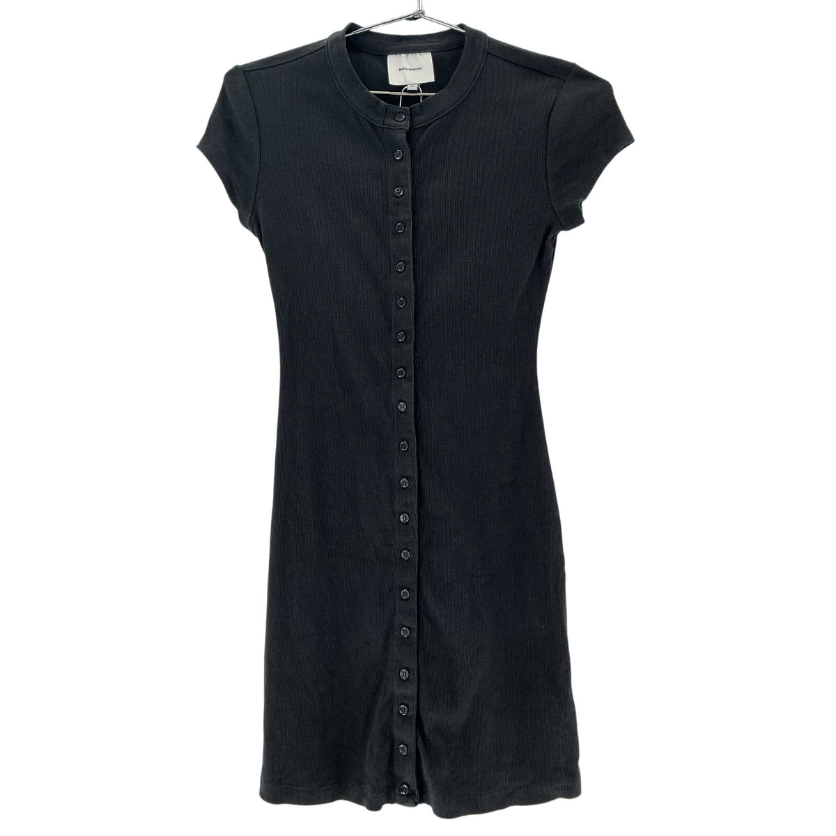 Reformation Ribbed Black Raelynn Knit Size XS Dress