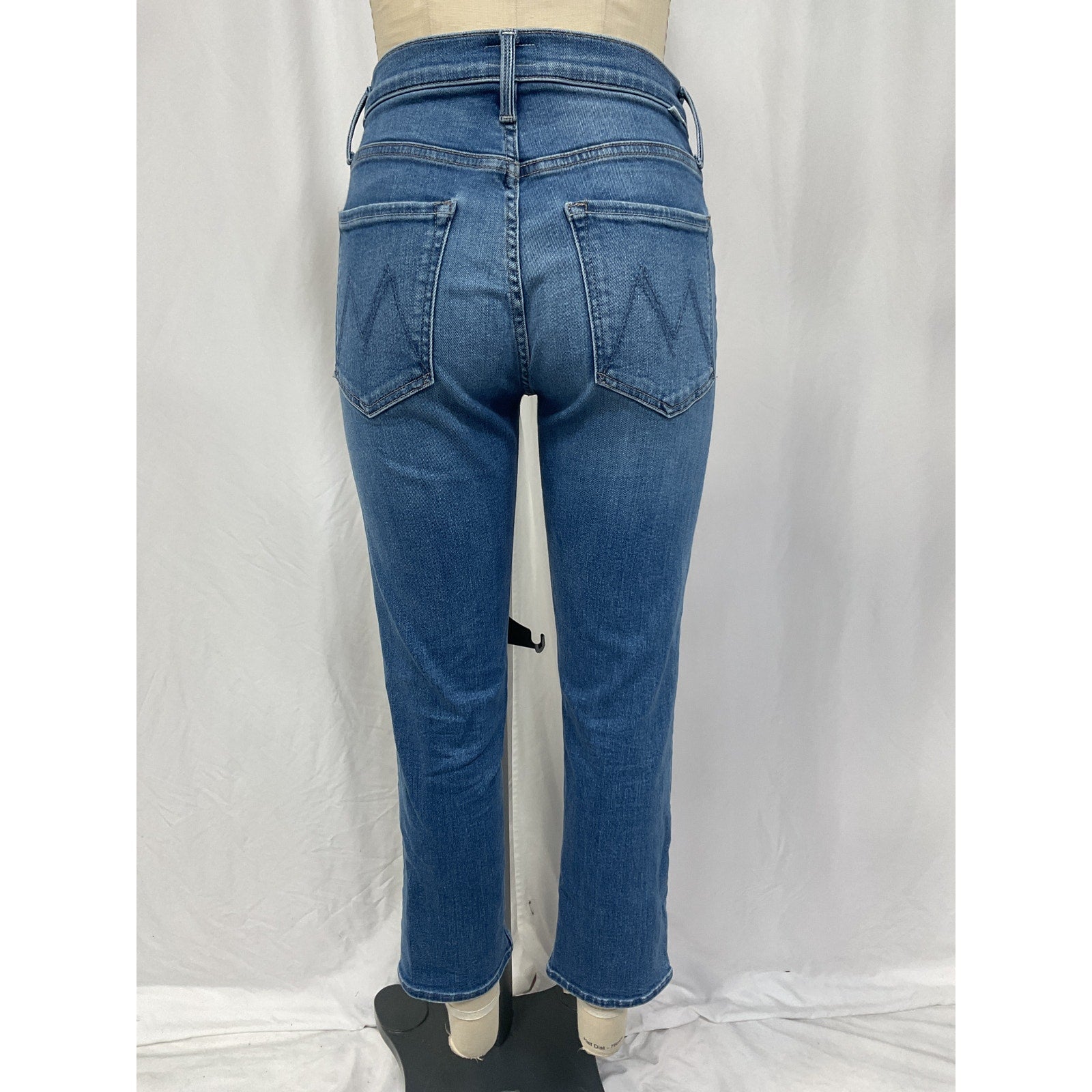 Mother 'The Tomcat' Blue Cotton Layover Denim Jean Size 26