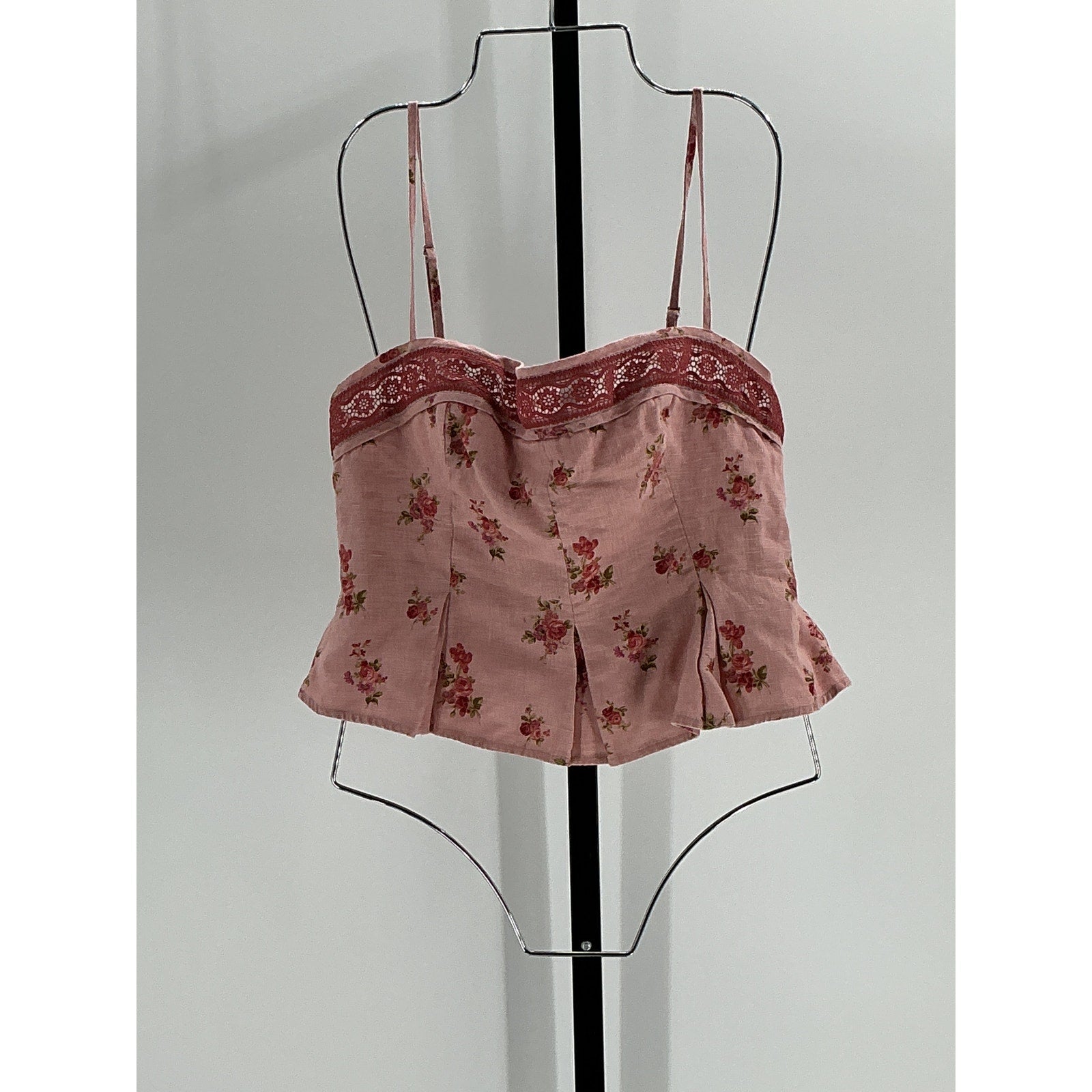 Reformation 'Meryl' Pink Linen Top Size 10