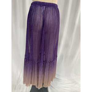 Chio Plisse Purple 'Degrade' Pants Size XS