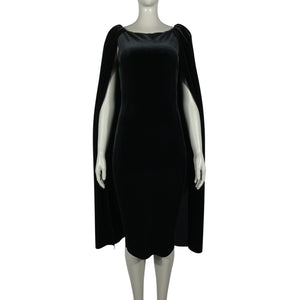 Chiara Boni Velvet Black Takara Dress Size IT 38 / US 2