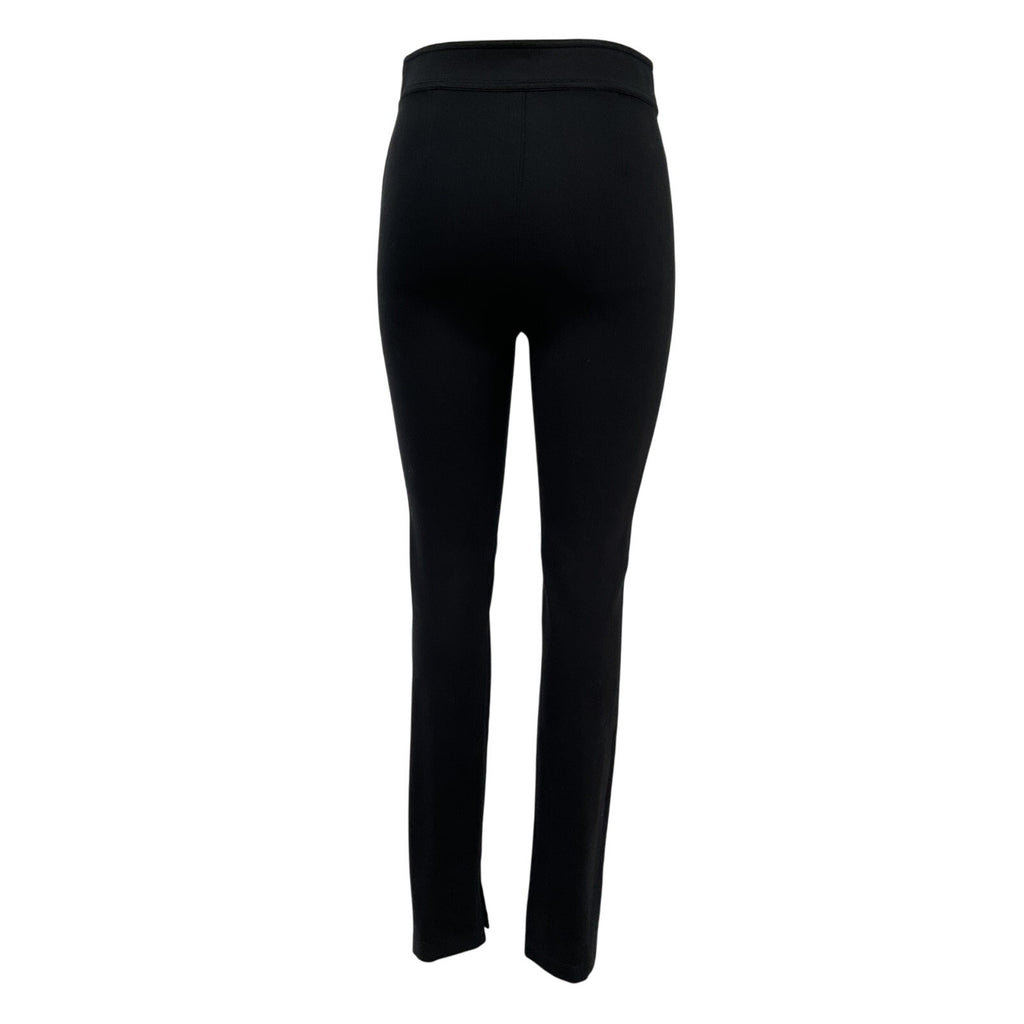 Helmut Lang Black Rayon Split-Hem Legging Pants Size 4