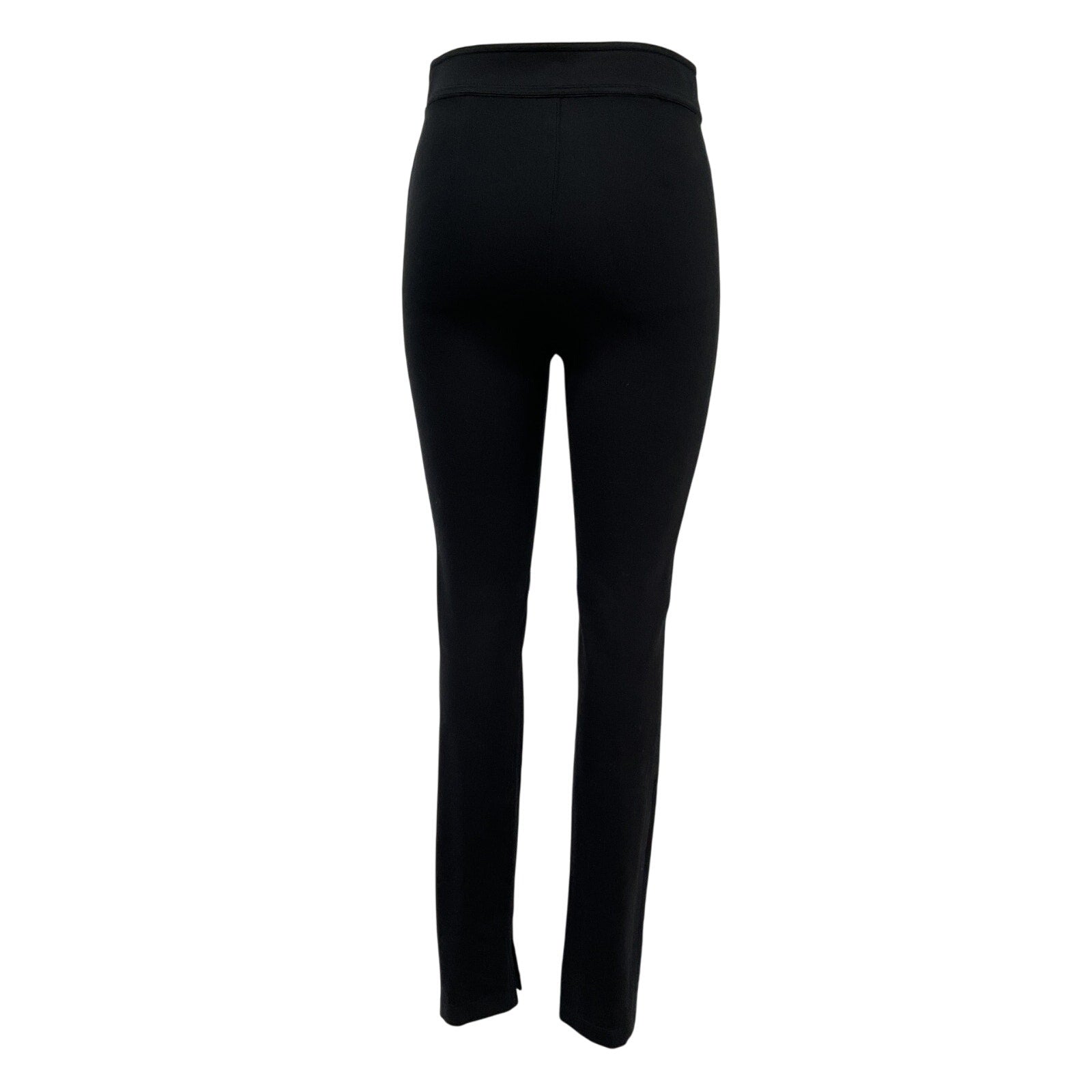 Helmut Lang Black Rayon Split-Hem Legging Pants Size 4