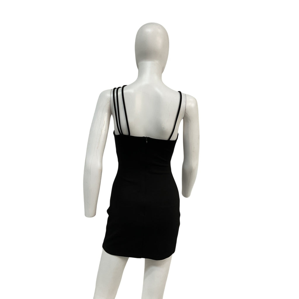 Michael Costello x Revolve 'Morgan' Black Polyester Mini Dress Size XS