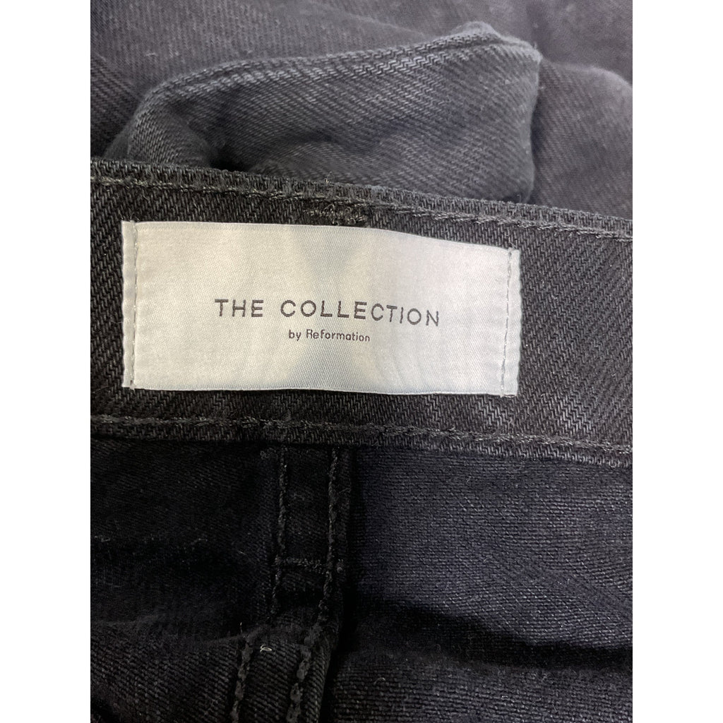 Reformation 'Banyan' Black High Rise Straight Denim Jeans Size 28