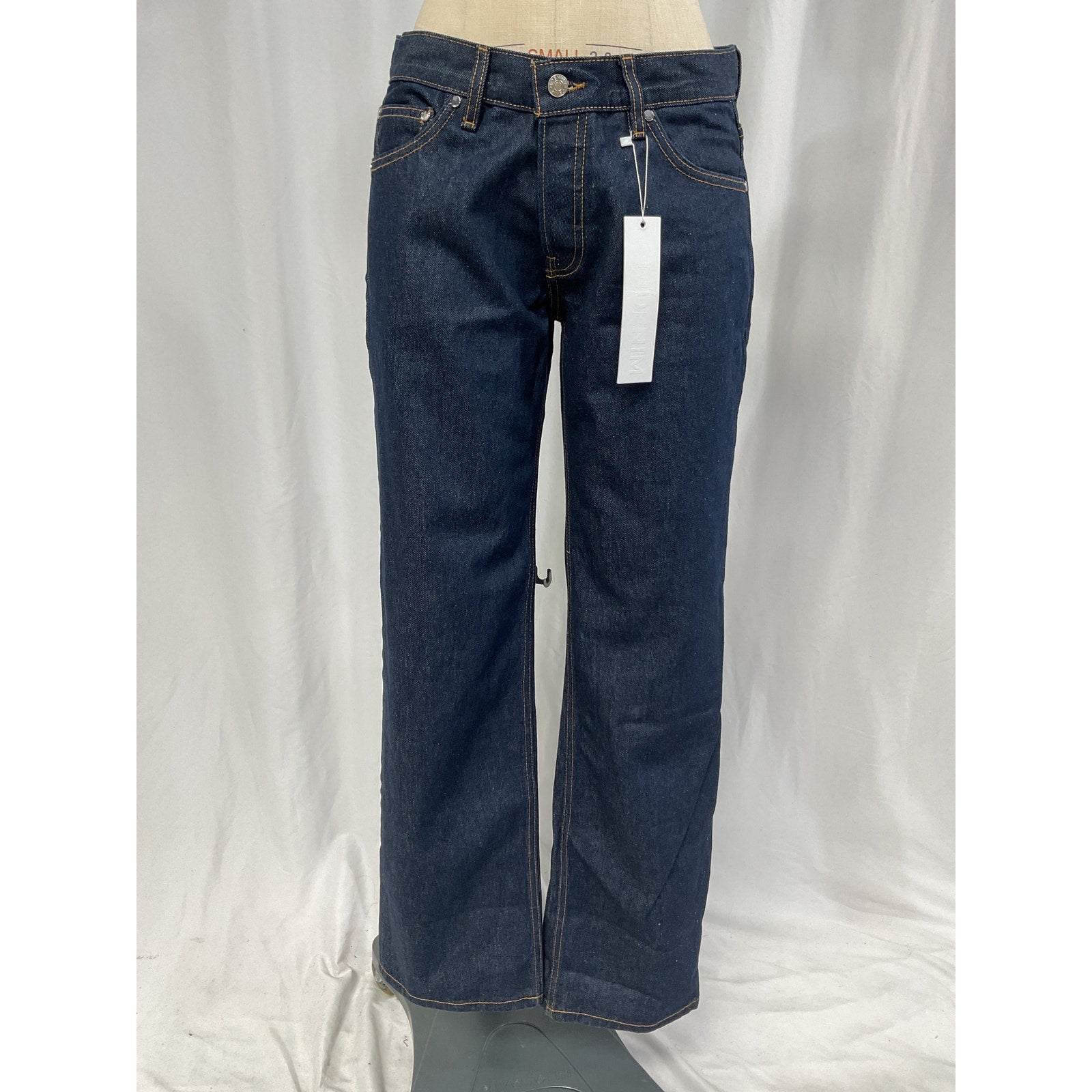 Eb Denim 'Alida' Blue Loose Bowed Denim Jean Size 26 - NWT