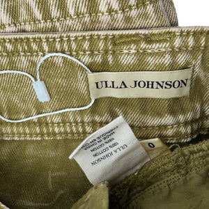 Ulla Johnson Vintage Wash Green Billie Denim Jeans Size 0