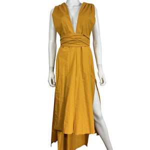 Andrea Iyamah Striking Gold Zado Gown Size XS NWT