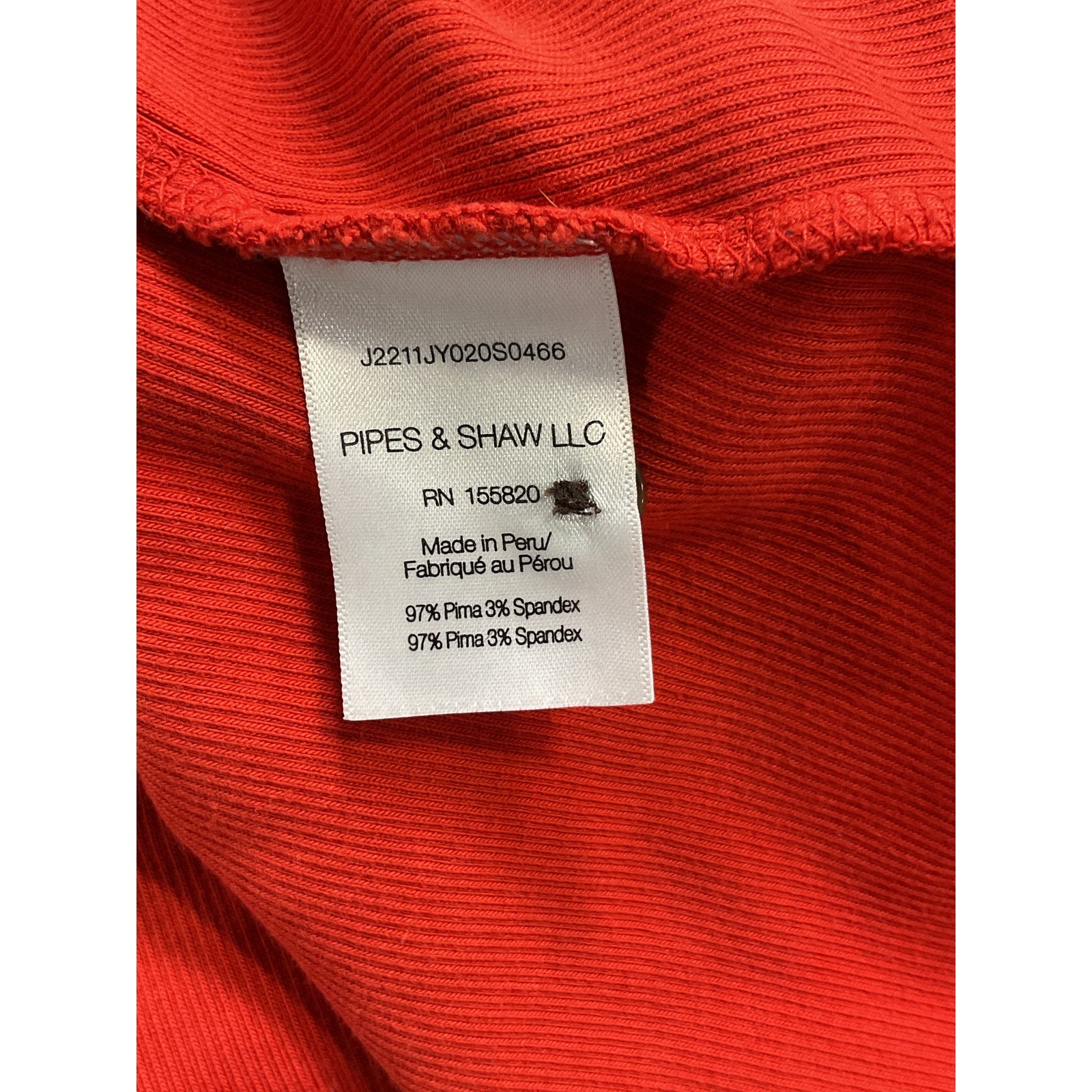 Veronica Beard 'Dekalb' Red Puff-Sleeve V Neck Top Size L