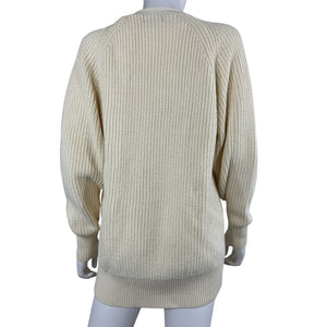 Hatch Ribbed Ivory Marlow Cardigan Size 1