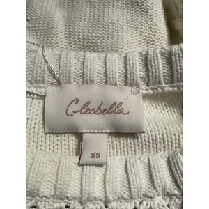 Cleobella Ruffled Cream Hedda Sweater Size XS