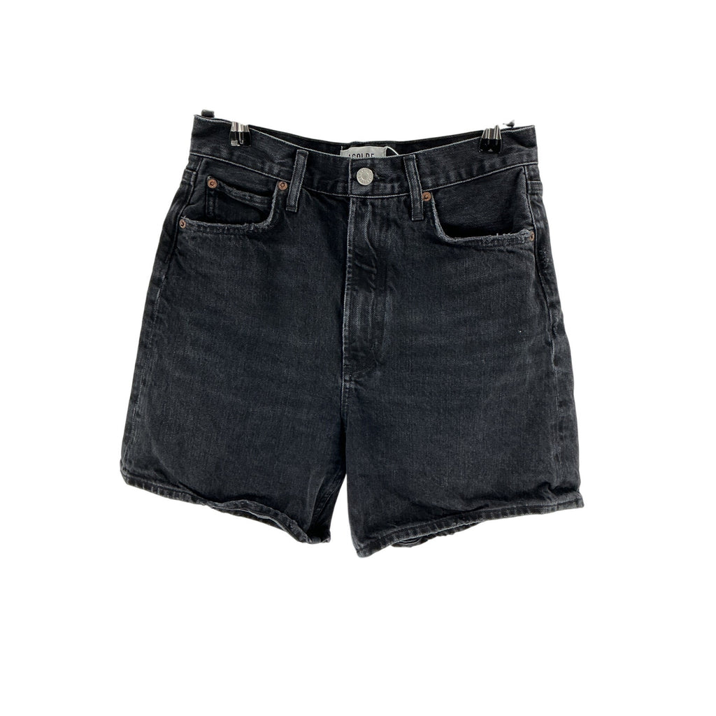 Agolde 'Stella' Black Cotton Short Size 26