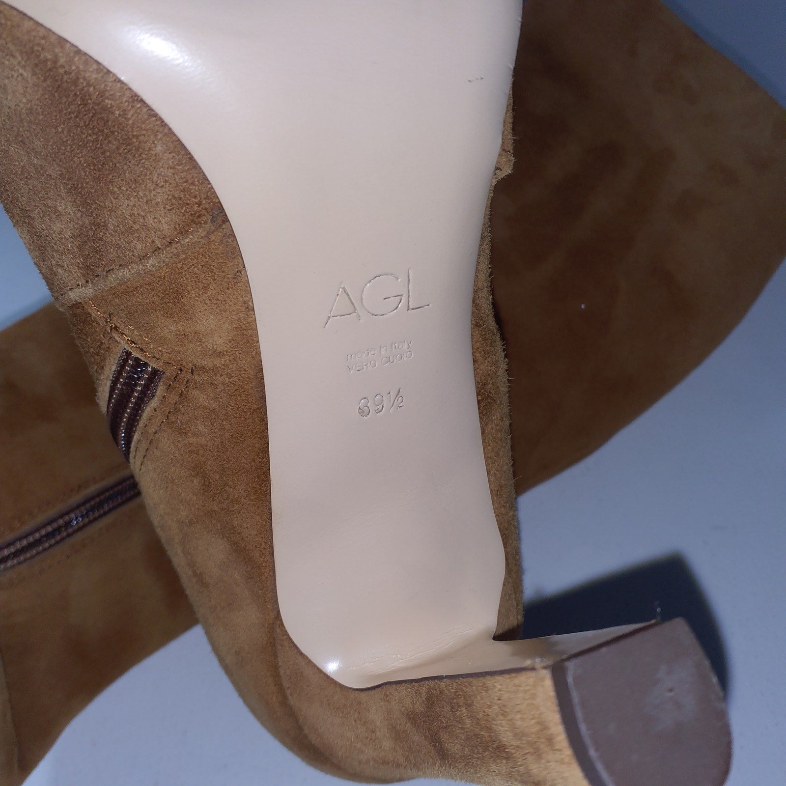 Agl 'Milly' Brown Knee High Boot Size 9.5