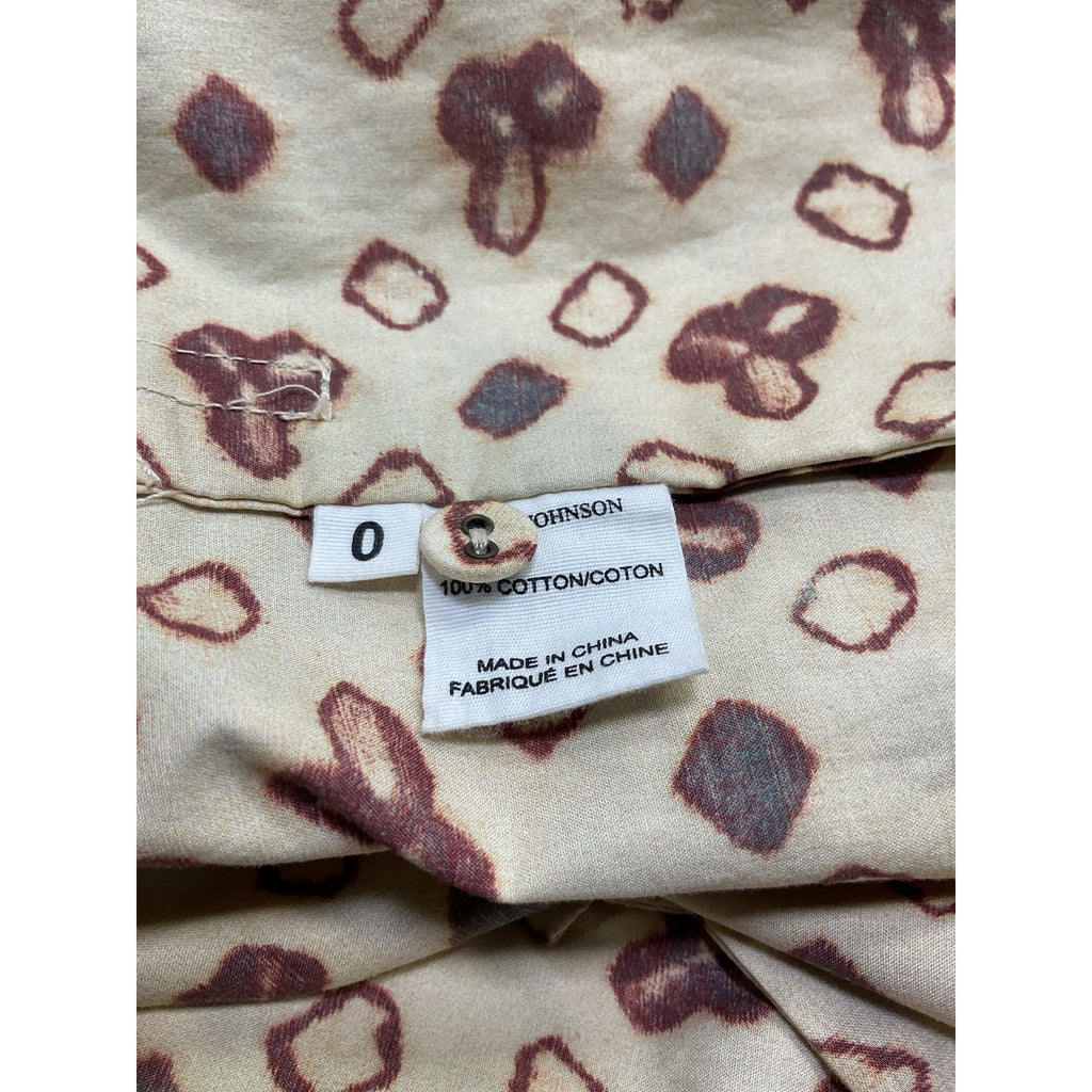Ulla Johnson 'Milla' Tan Cotton Ruffle Top Size 0