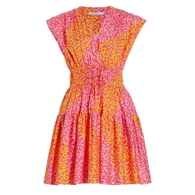 Derek Lam Vibrant Multicolor Tora A-Line Dress Size 0