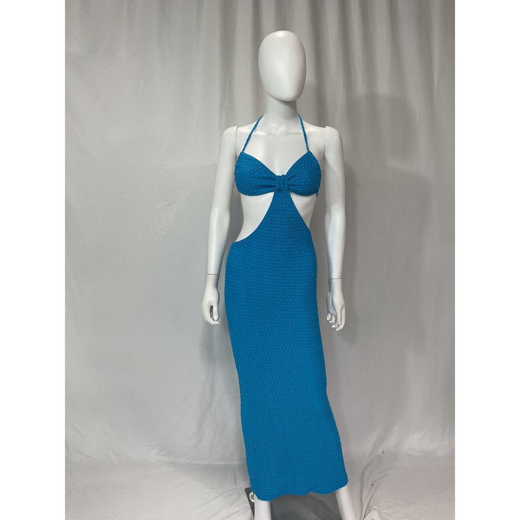 Bananhot 'Anna' Blue Maxi Dress Size S