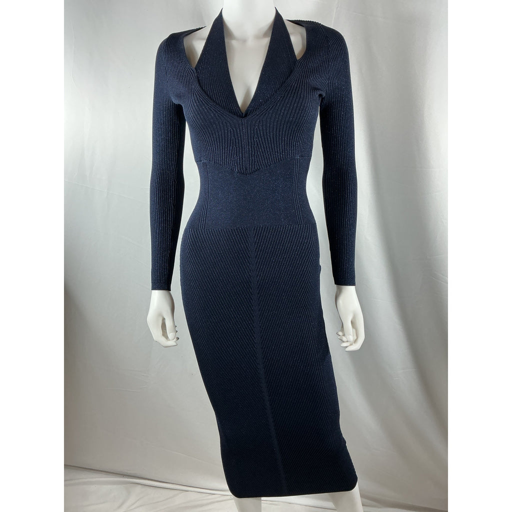 Retrofete 'Odelia' Navy Rayon Dress Size XS