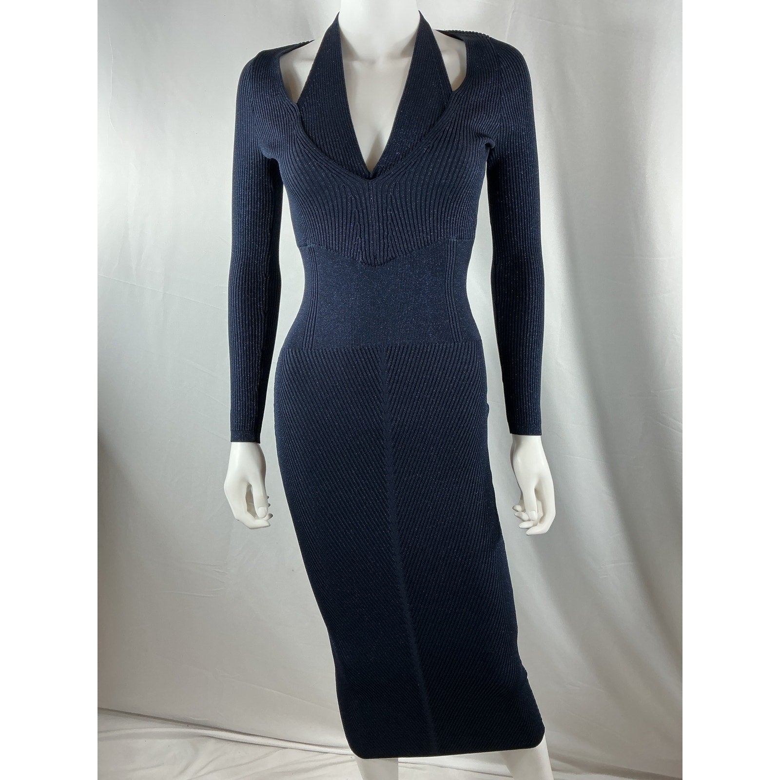 Retrofete 'Odelia' Navy Rayon Dress Size XS