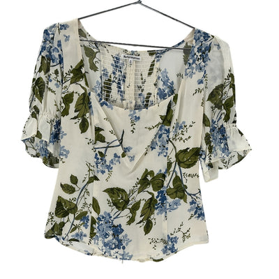 Reformation Floral Multicolor Constance Blouse Size 8