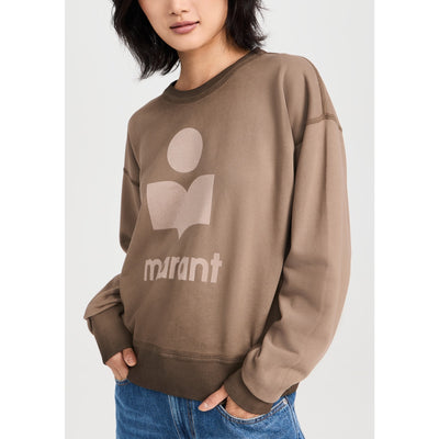 Isabel Marant �toile 'Mobyli' Brown French Terry Crewneck Sweatshirt Size 38