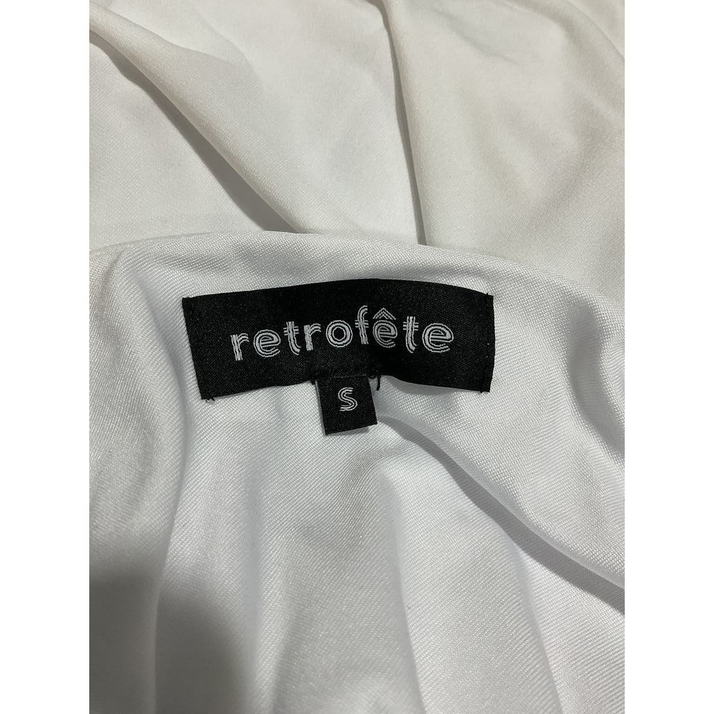 Retrofete 'Kai' White Polyester Dress Size S