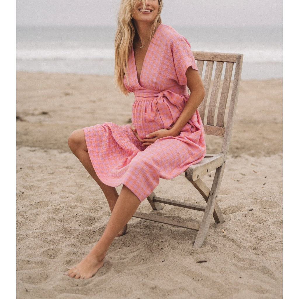 Hatch 'The Carolina' Pink Cotton Dress Size 2