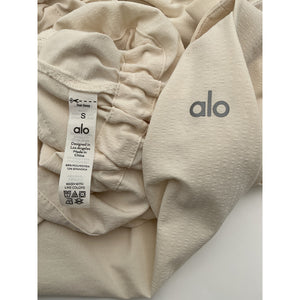 Alo Yoga Cropped Beige Ready Set Jacket Size S