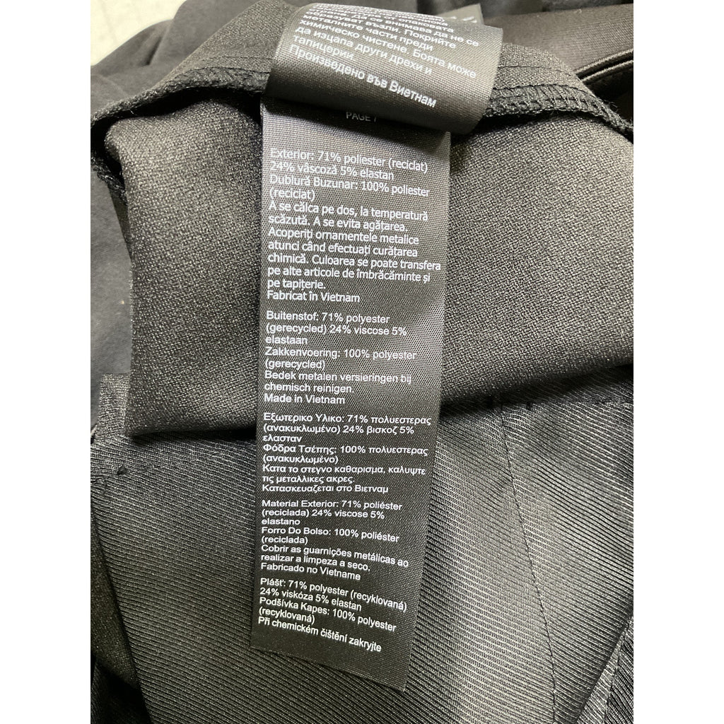 Allsaints 'Ember' Black Polyester Trousers Size 6