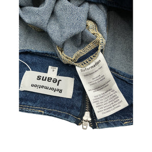 Reformation Classic Blue Stella Denim Mini Dress Size 4