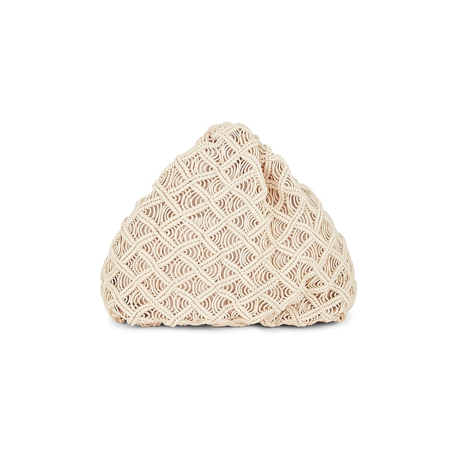 Cleobella 'Nia' Ivory Woven Textile Crochet Bag