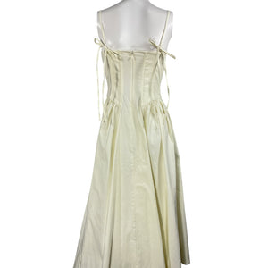 Lpa Structured Beige Sarita Midi Dress Size S