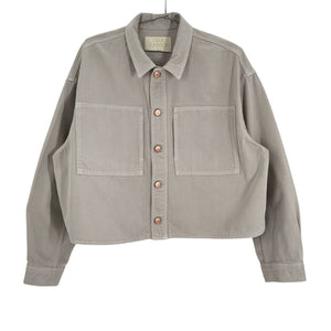 Ulla Johnson Boxy Gray Bobbi Jacket Size XL