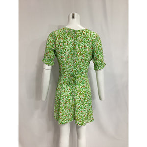Faithfull The Brand 'La Belle' Green Mini Dress Size S